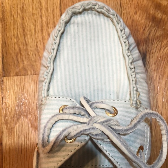 Blue and white striped top sider sperrys - Picture 6 of 8
